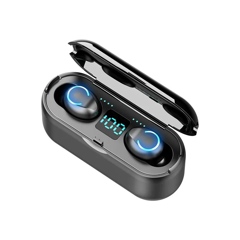 TWS наушники с поддержкой Bluetooth 5 0 светодиодный светодиодным дисплеем 2000