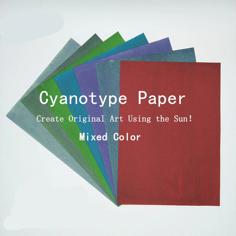 Lot de 24 feuilles de papier cyanotype à haute sensibilité - Impression  naturelle (6 couleurs) - 21,9 x 29,9 cm - Papier à dessin solaire pour  enfants et adultes - Pour les loisirs créatifs