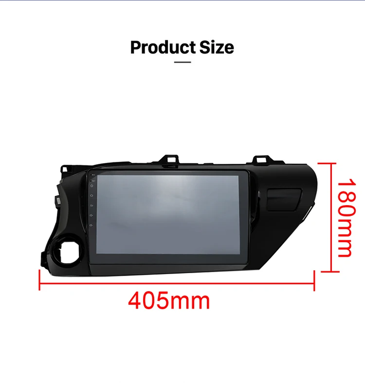 Carsanbo Android 9 0 автомобильное DVD радио 10 1 дюймов 2.5D навигация GPS плеер для Toyota Hilux 2016 2018