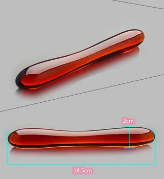 Heat-resistant Smooth Safe Red Pyrex Glass Anal Butt Plug Dildo Penis for Men Women Intimacy Goods Masturbation Sex Toys 3