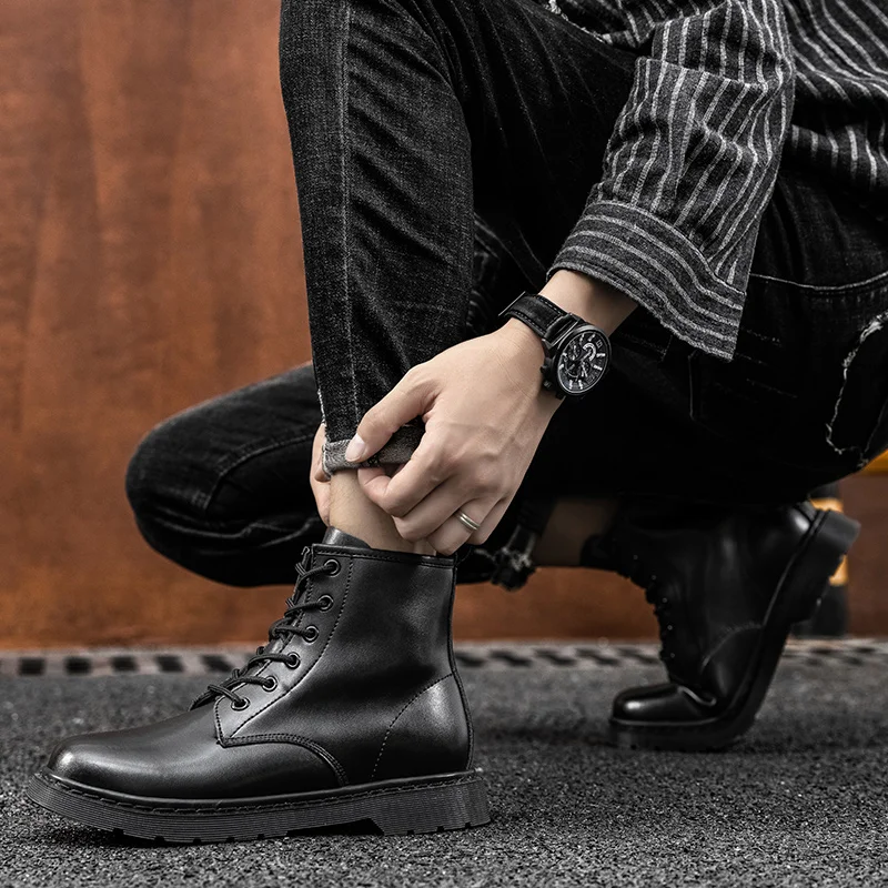 Boots Men Winter Casual Shoes Leather Boots men leather boots