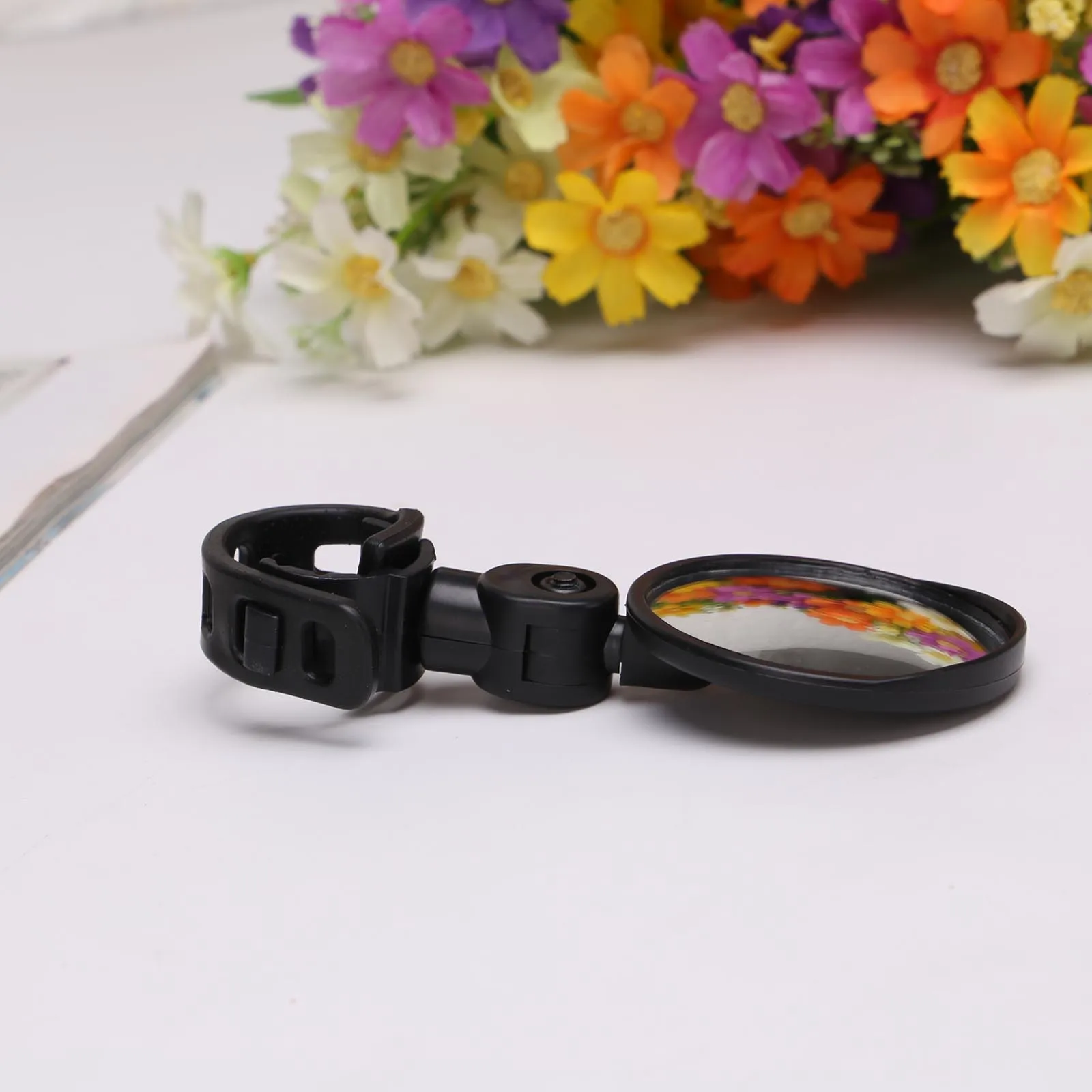 1PC Round Bicycle Rearview Handlebar Mirrors Mountain Bike Cycling Rear View Mirror Wide Angle Convex Mirror Bicycle Accessory