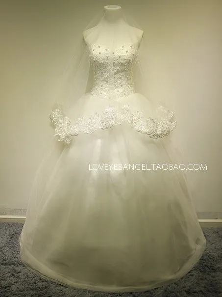 Свадебные бальный наряд повязки Casamento, украшенная жемчугом и кружевом; модель с короткими рукавами vestido de noiva Модный Романтический торжественное платье
