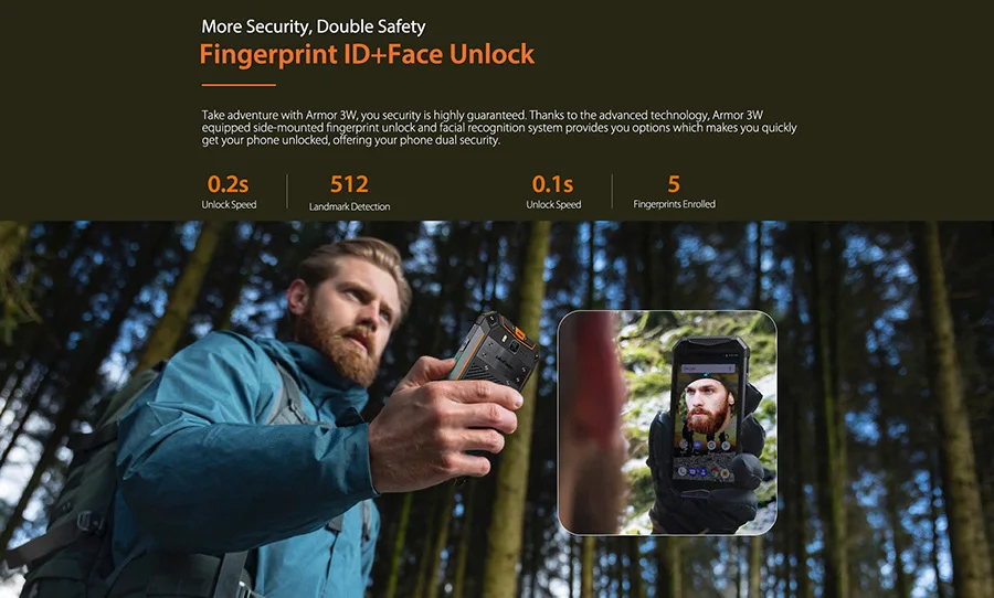 Ulefone Armor 3W 5," FHD+ Android 9,0 Helio P70 Octa Core 6 ГБ 64 Гб Смартфон 21 МП 10300 мАч 4G OTG NFC мобильный телефон