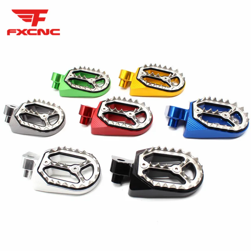 

For Yamaha YZF 250 2001-2013 CNC Aluminum Motorcycle Dirt Pit Pivot Bike Sharp Teeth Foot Pegs Footpegs Footrests Pedals