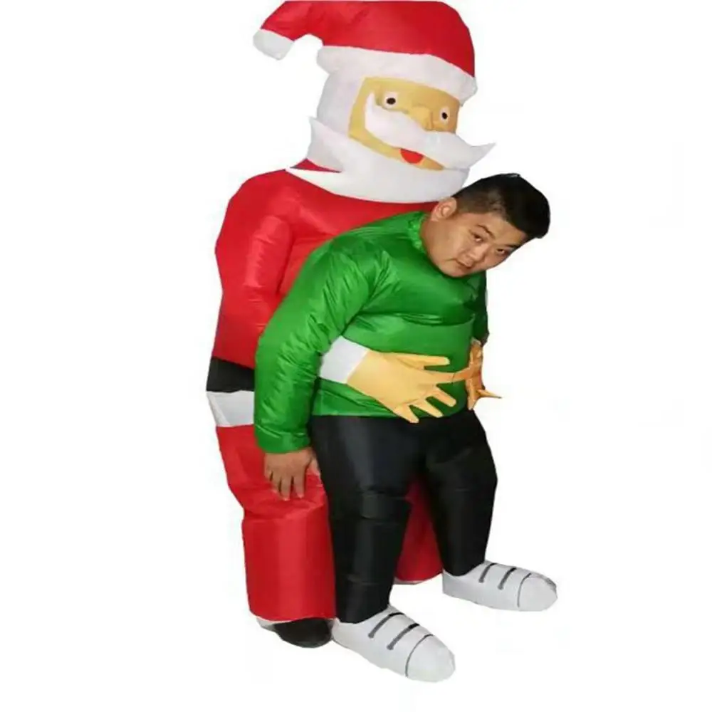 Christmas Santa Claus Hugs Inflatable Costumes With The Same Paragraph Halloween Christmas Dolls Show Props