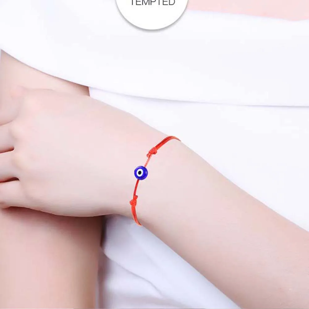 

Fashion Thin Black Red Thread Evil Eye Bracelet Adjustable Length String Rope Braided Bangles For Women Men Lucky Jewelry