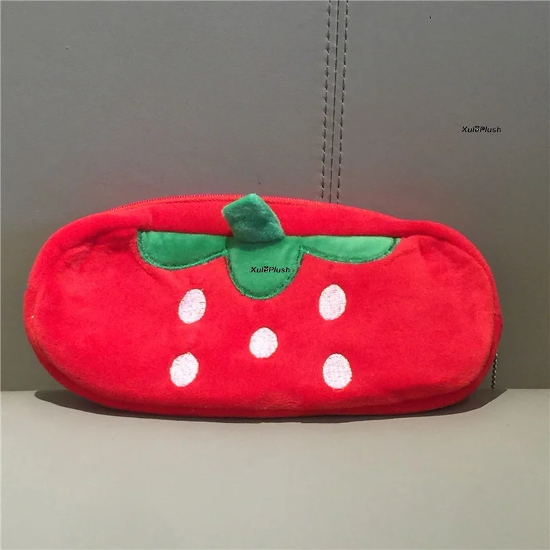 Plush Coin Purse Multi-shapes Fruit Strawberry Plush Coin Purse Coin Bag Soft Purse Wallet For Gift Toy Plush