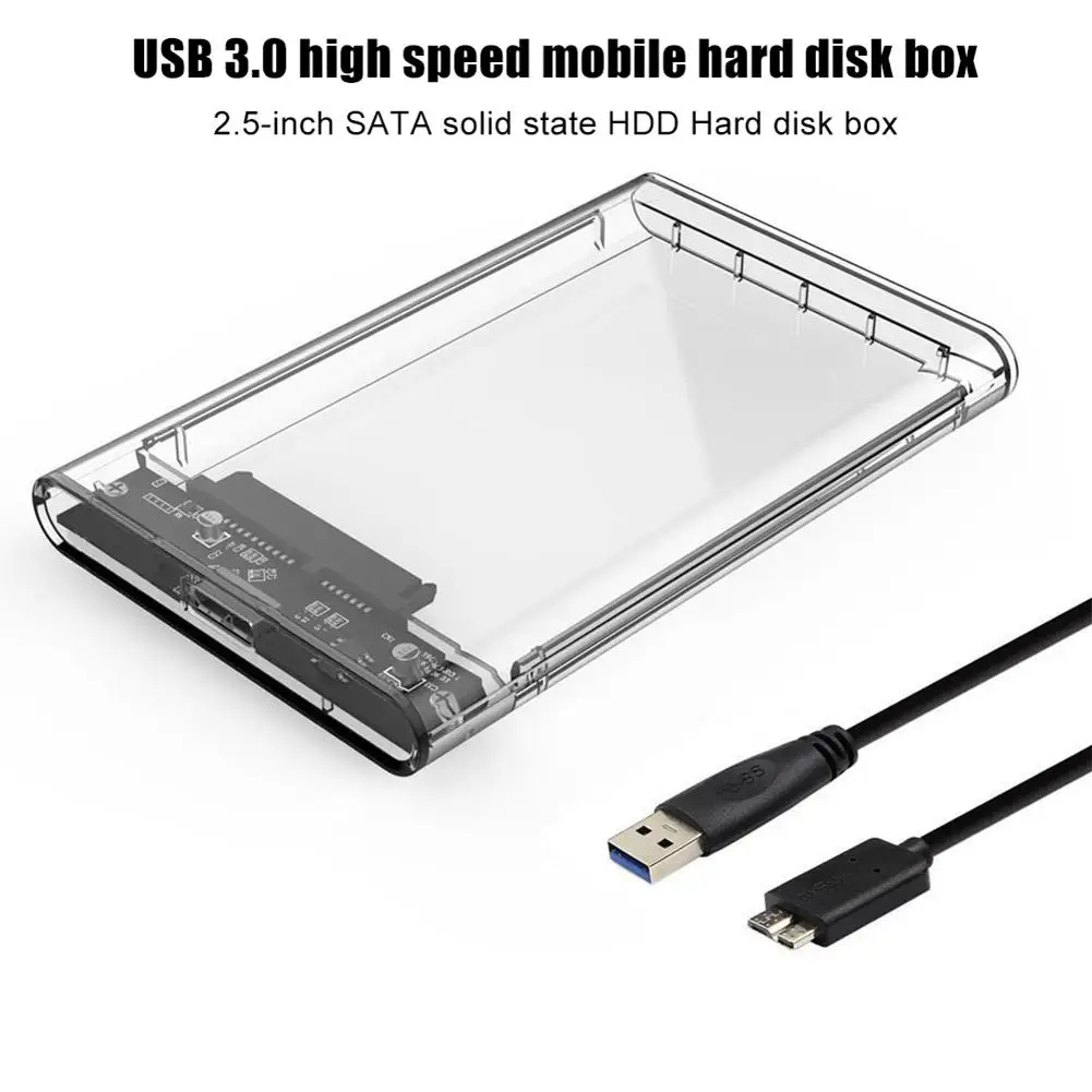 5Gbps HDD Case High Speed 2 5inch SATA HDD SSD Enclosure USB 3 0 Mobile Hard 1