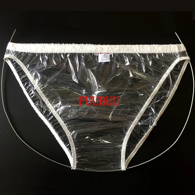 PVC Clear Transparent Pants Private FKK Party Underwear Live Show Dance  Sexy Costumes Waterproof Easy Clean
