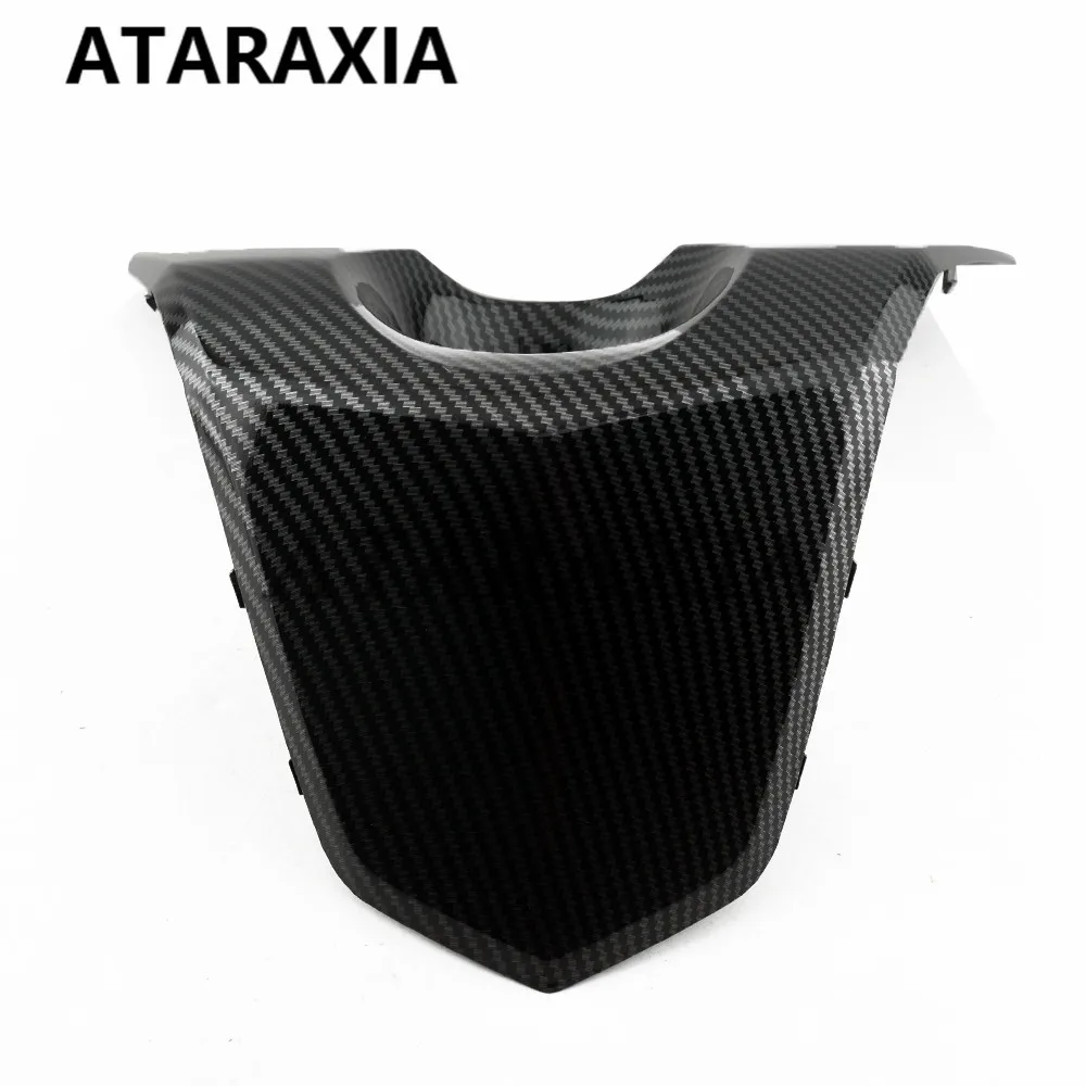 오토바이 연료 가스 탱크 키 잠금 커버 페어링 카본 페인트 블랙 주입 Yamaha TMAX530 Tmax530 2012 2013 2014 2015 2016