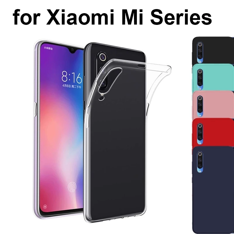 Для Xiaomi mi Note 10 Pro 9 9T SE A1 A2 6X x 3 6 8 Lite CC9 CC9ESoft TPU чехол Силиконовый противоударный с