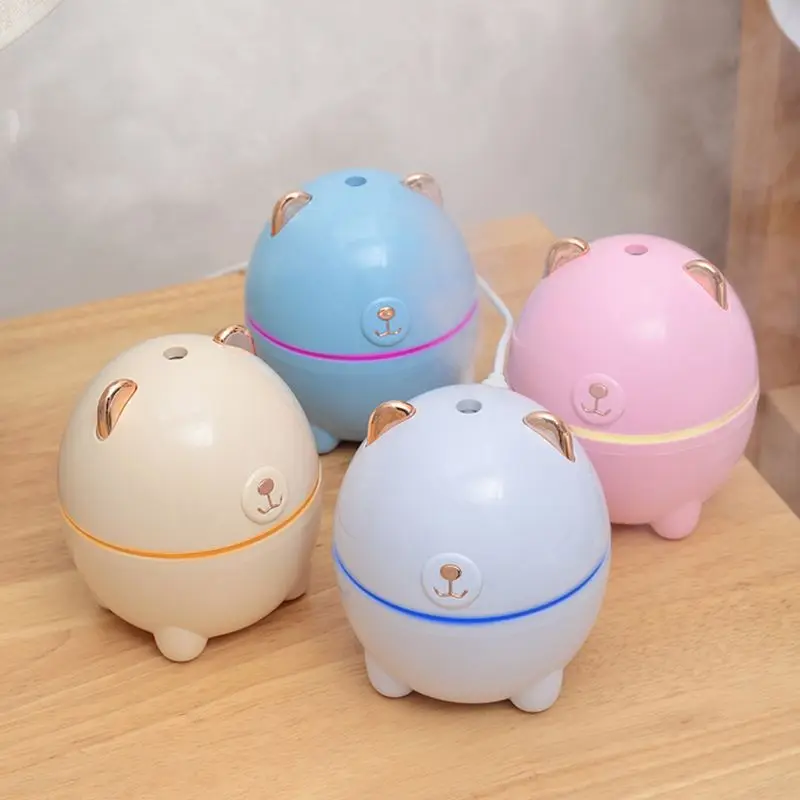 

Air Humidifier Mist Maker USB Charging Aroma Essential 220ML Cute Bear Pattern Oil Diffuser Ultra Quiet Air Fresher for Home Car