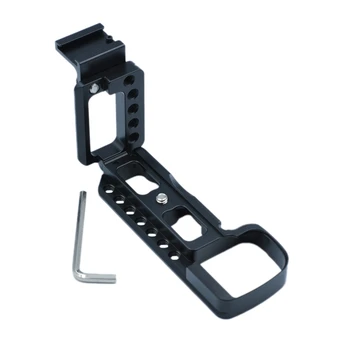 

A6400 Quick Release L Plate/Bracket Holder Hand Grip with Hot Shoe for Sony Alpha ILCE-6400L ILCE-6400M, Black