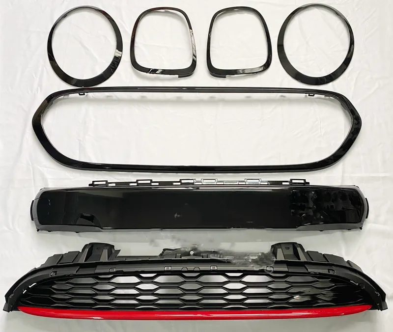 

Front Bumper Grill Mask Radiator Grille Decorative trim for BMW MINI JCW F55 F56 F57 With Headlight Taillight Frame Cover