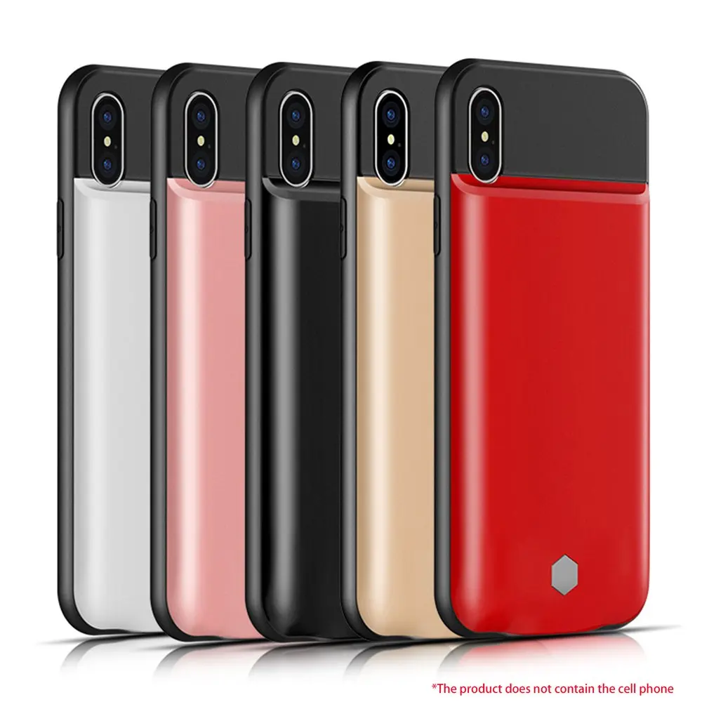 Soft TPU 3600mAh Wireless Backup Clip Battery Charger Fast Charge Power Bank Case For iPhoneX Protective Full Cover Shell