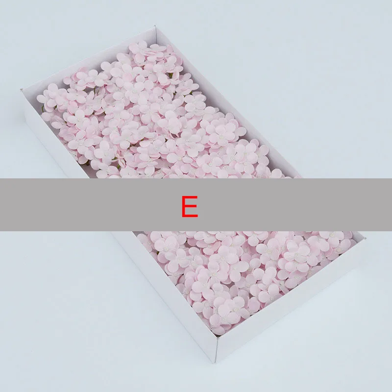 40PCS 1 BOX 40 шт./кор. мыло соцветия гортензии Искусственные Свадебные цветы Декор Поддельные цветы на День святого Валентина вечерние подарки держащие цветы - Цвет: 40PCS 1 BOX