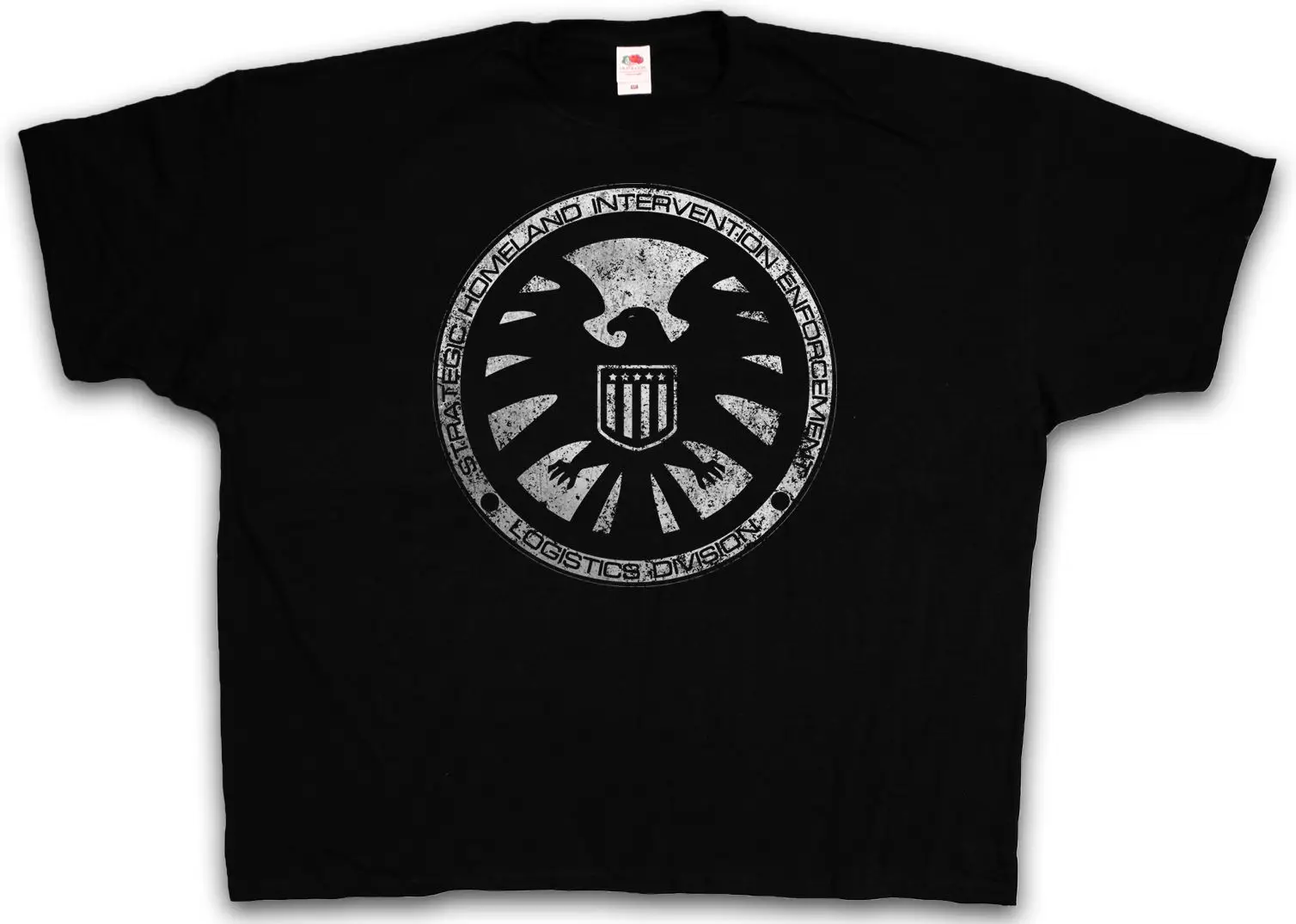 4Xl &amp 5Xl щит логотип Ii футболка Ник агент Гидры ТВ ярости Xxxxl Xxxxxl короткий рукав Для