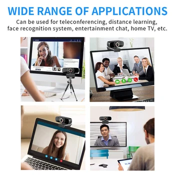 

826M Video Manual Focusing Built-in Microphone Chatting Conferencing PC Laptop Desktop Computer USB Gaming Web Camera 1080P HD