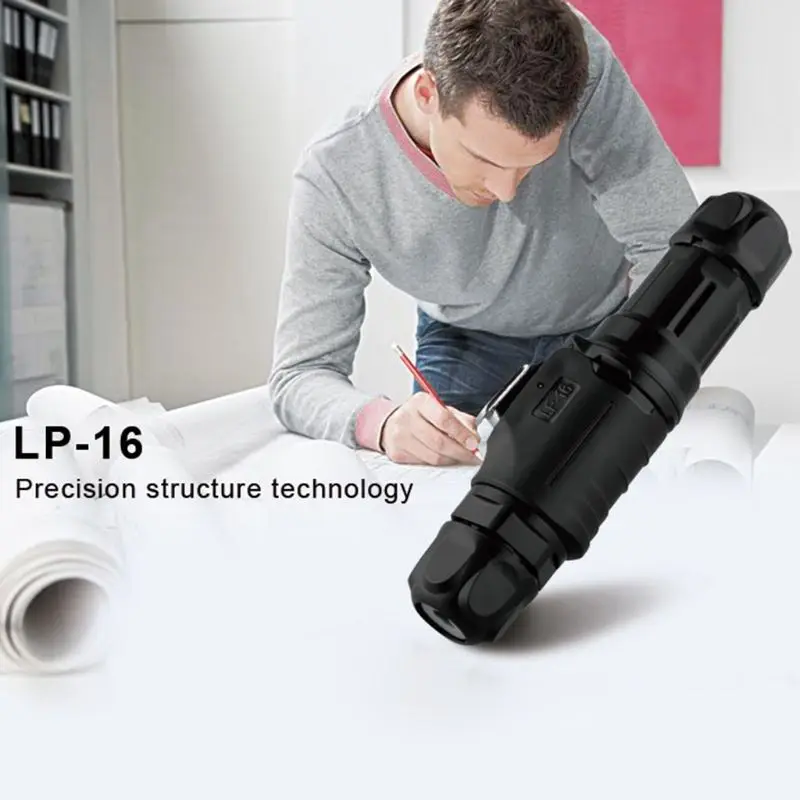 LP16 LP16 пластик 2 3 4 5 6 7 8 9 Pin мощность промышленные круговой разъем открытый IP67 Водонепроницаемый для солнечной энергии и сигнала