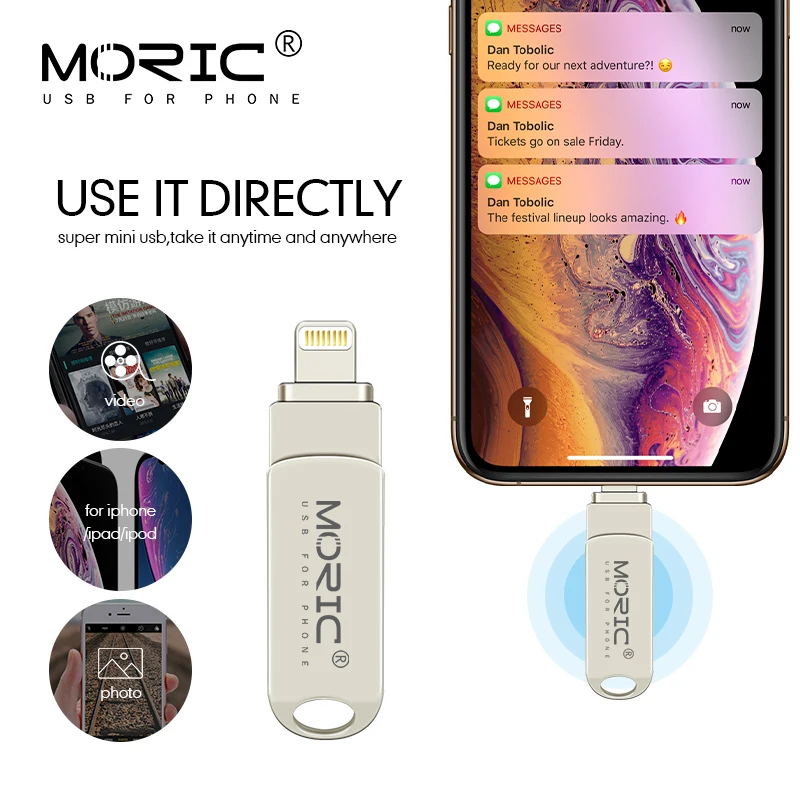 Флэш-накопитель USB 64 ГБ флэш-накопитель для iPhone usb флэш-накопители 32 128 256 3 0 OTG