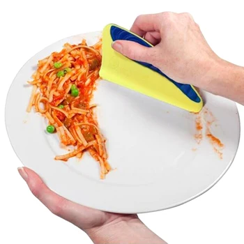 

Creative Silicone Dish Squeegee Washing Cleaning Scraper Cleaning Brush The Goods for Kitchen First Choice for Dish Washing