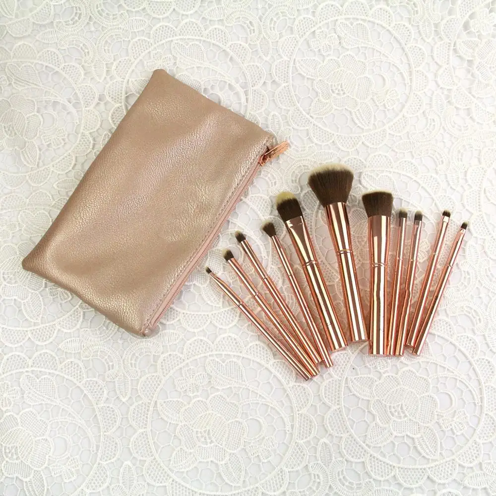 

NEW 11 pieces Cosmetics makeup brushes make up brush set maquillaje eyeshadow Contour Cream brush Makeup Tools ePacket