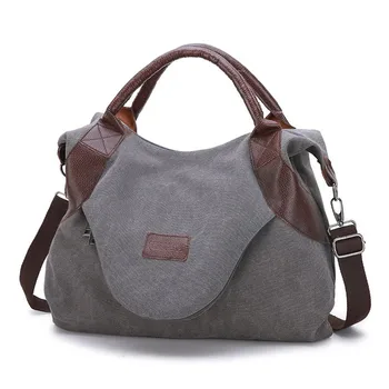 

Women Single Shoulder Bag Female Bag Canvas Messenger Bag Big Vintage Bag Fashion Large Capacity Simple And Casual Handbags