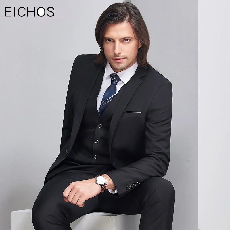 Мужской костюм смокинг красивый свадебный для жениха приталенный однотонный