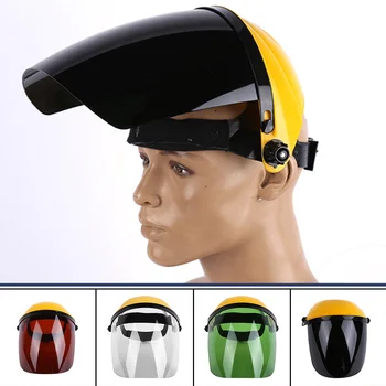 

Soldering Safety Welding Helmet PC Argon Arc Welding Transparent Plexiglass Guard Face Protection Cover Head-mounted Mask Hat