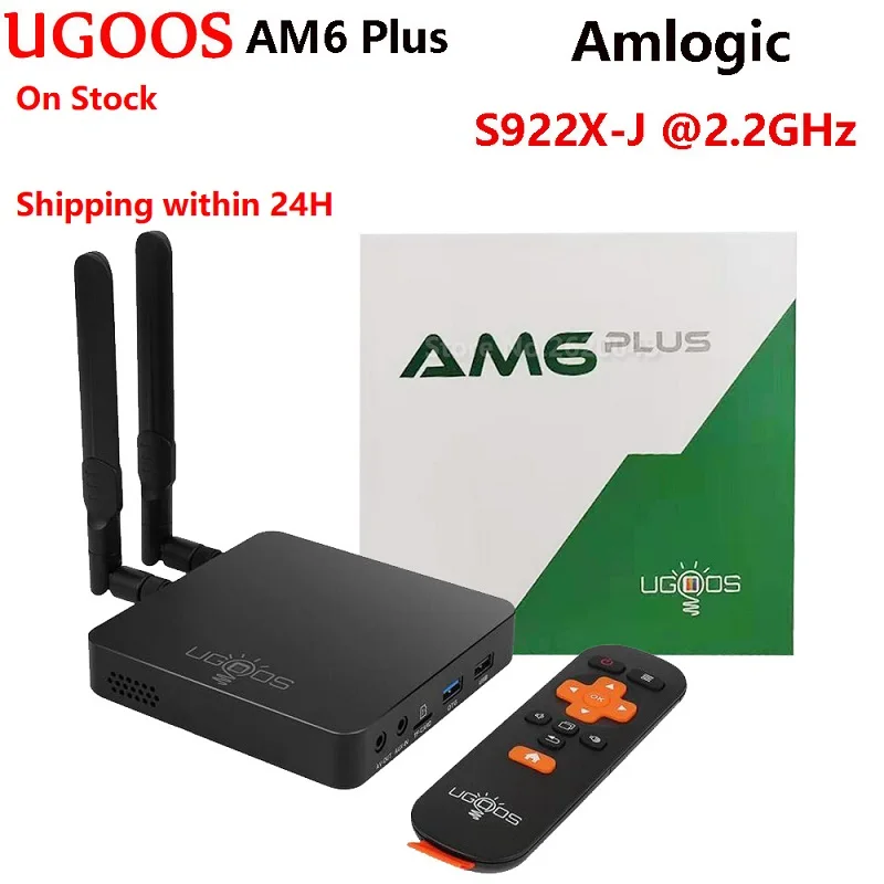 

UGOOS AM6 Plus Android 9.0 Tv Box 4GB DDR4 32GB Amlogic S922X-J Set Top Box 2.4G 5G Wifi 1000M BT5.0 4K Media Player PK AM6 Pro