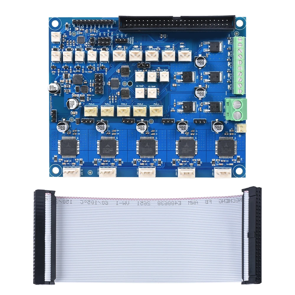 Клонированная плата управления расширения Duex5 с поддержкой TMC2660 для термопары или PT100 плат для 3D-принтеров и станков с ЧПУ