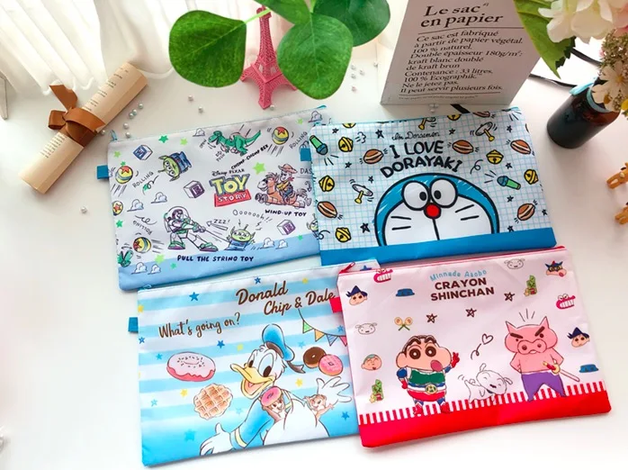24 шт мультфильм А4 Две звезды snooopy Собака Сумка для документов папка канцелярские молнии мешок сувениры для вечеринки ко дню рождения