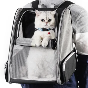 

Dog Bag Breathable Dog Backpack Large Capacity Cat Carrying Bag Portable Outdoor Travel Pet Carrier Double Shoulder Bag