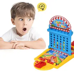Juego de mesa 2 en 1 para niños y padres, juego de Pinball que rebota, disparos de enlace, juguetes educativos, juegos interactivos