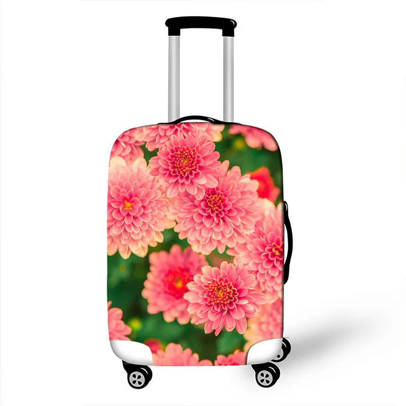 3D Цветочный дорожный плотный костюм чехол защитный чехол на чемодан Чехлы для багажника чехол для 18 ''-32'' тележка багаж аксессуары для путешествий - Цвет: R05