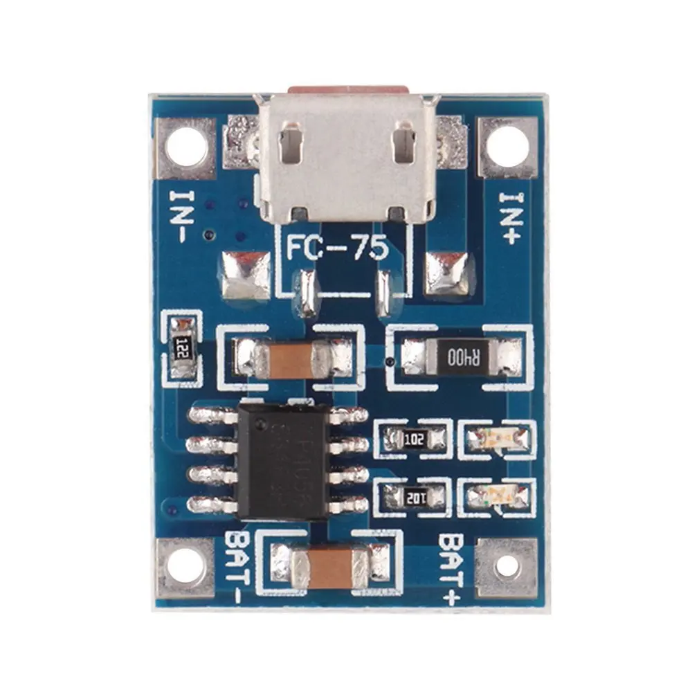 Мини микро USB 5 в 1 а TP4056 модуль литиевой батареи литий ионные аккумуляторы