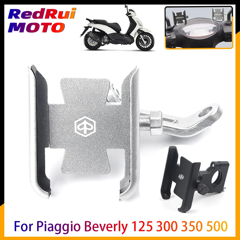 For Piaggio Beverly 125 300 350 500 Scooter Motorcycle Aluminum Mobile  Phone Holder Gps Navigator Handlebar Bracket Accessories - Handlebar  Accessory Mounts - AliExpress