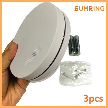 

Hot Sales 433mhz Fire Smoke and Heat Interconnected Alarm DC3V Battery Smoke Detectors Smart Home For Kitchen Alarms