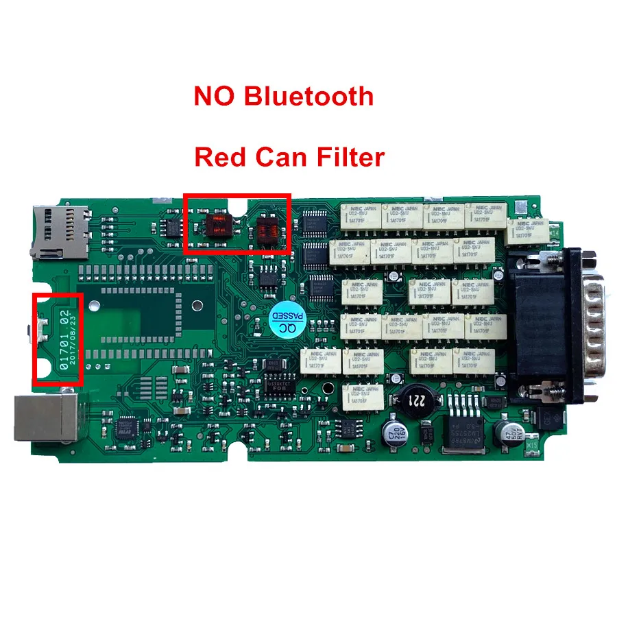 Type2 no BT OBDIICAT-CDP A+ качество желтый зеленый одноплатный TCS BT 2015R3/,00 с Keygen bluetooth сканер диагностический инструмент - Цвет: Type2 no BT