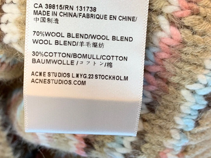 Early autumn new women's round collar Plaid knitted decorative loose-sleeved sweater knitted shirt 1004