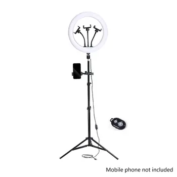 

13 Inch Flat Ring Light Selfie Beauty Photography Mobile Phone Live Light Three Color Temperature LED Fill Light