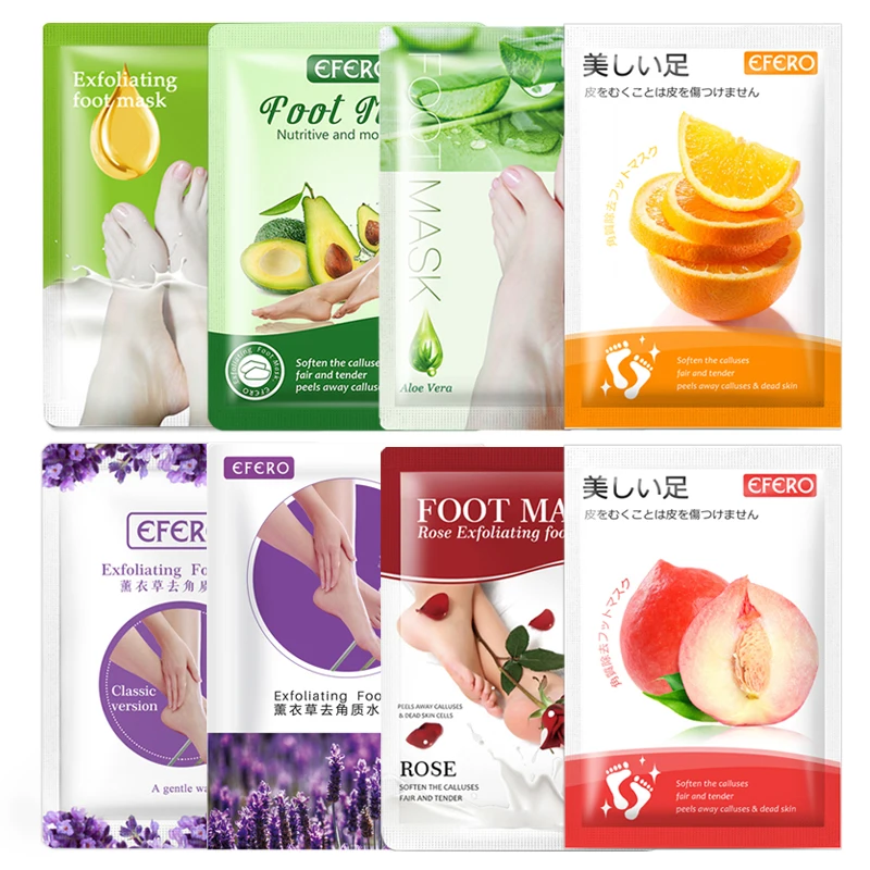 8 шт./упаковка отбеливающие отшелушивающие маски для ног| |