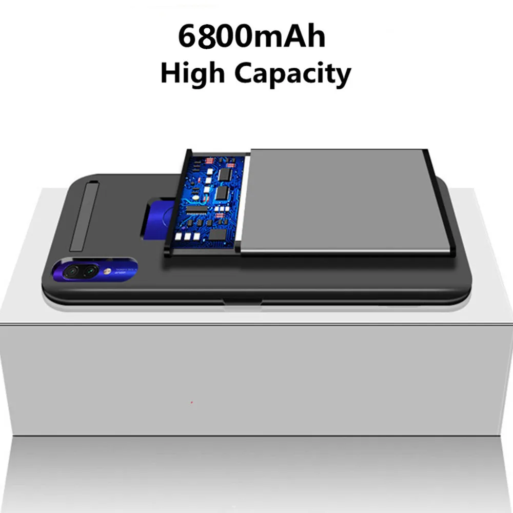 Внешний аккумулятор NTSPACE на 6800 мА · ч зарядный чехол для Xiaomi Redmi Note 7 Pro