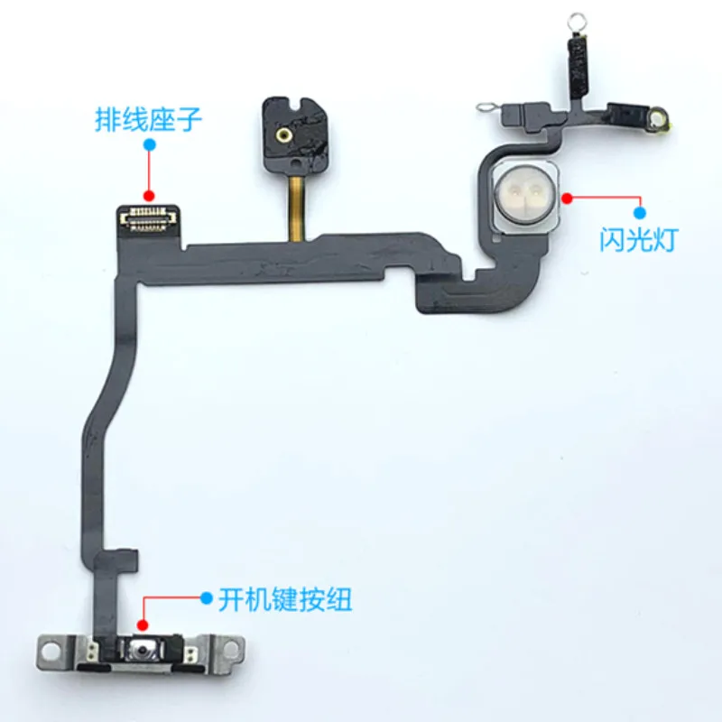 Оригинальная Кнопка питания Flex для Apple iPhone 11Pro max переключатель вкл/выкл Датчик управления камера вспышка микрофон кабель лента ремонтная часть