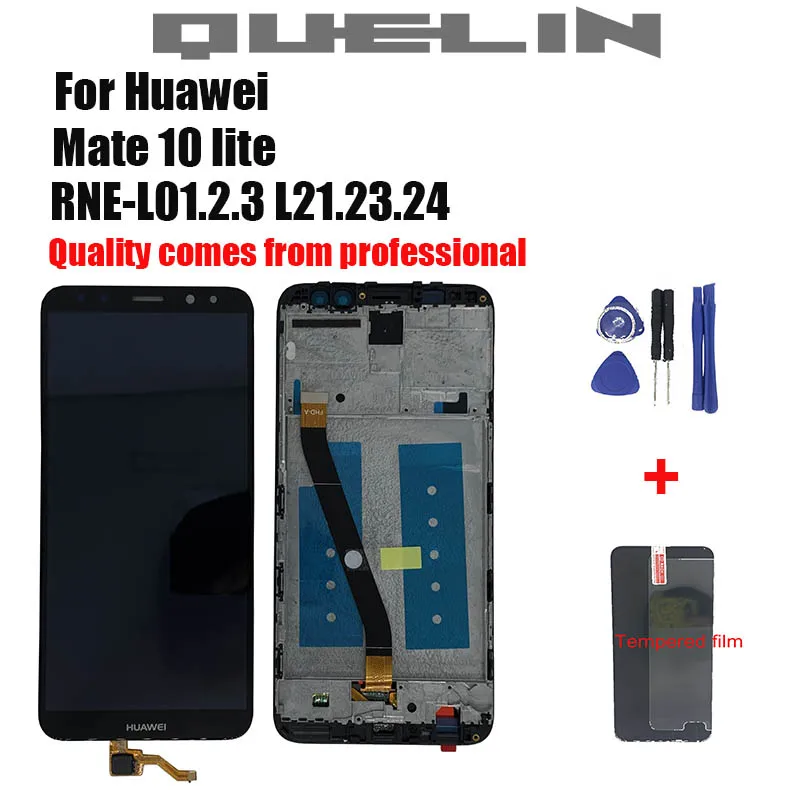 

New For Huawei Mate 10 Lite LCD Display+Touch Screen Digitizer Screen Glass Panel Assembly+frame Replacement for Mate 10 Lite