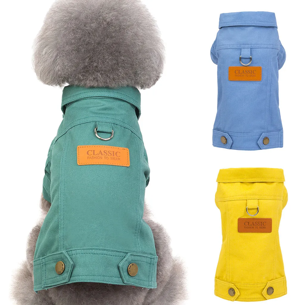 Transer Ropa Perro Новое модное Ковбойское пальто для домашних животных осенне-зимняя теплая одежда для кошек и собак 19Aug21 P30