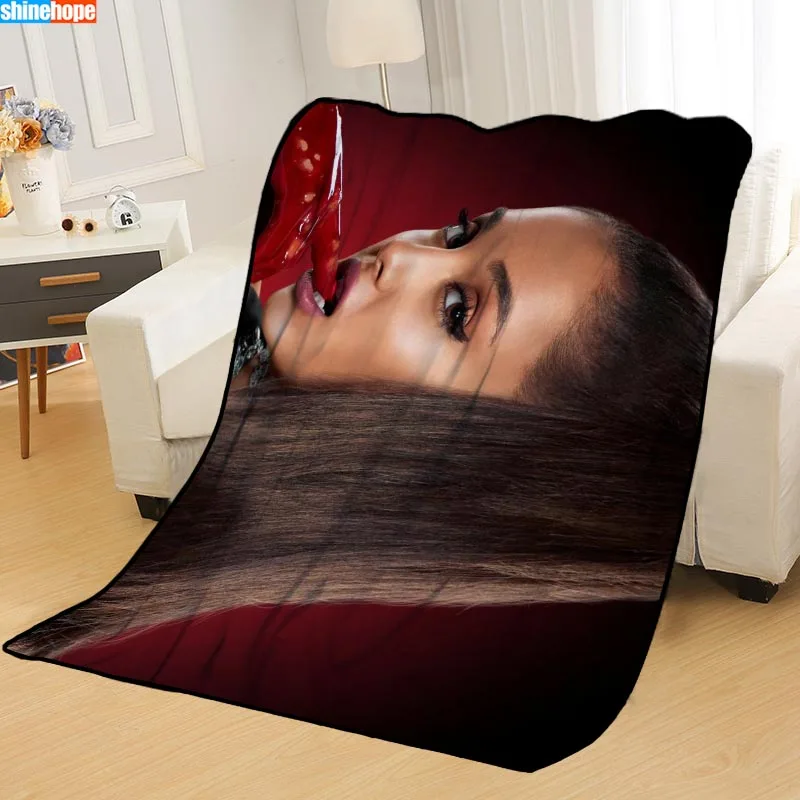 Blanket 15 Custom Ariana Grande Blankets for beds throw blanket soft blanket summer blanket anime blanket travel blanket Big Size 145X200cm - Цвет: Blanket 15