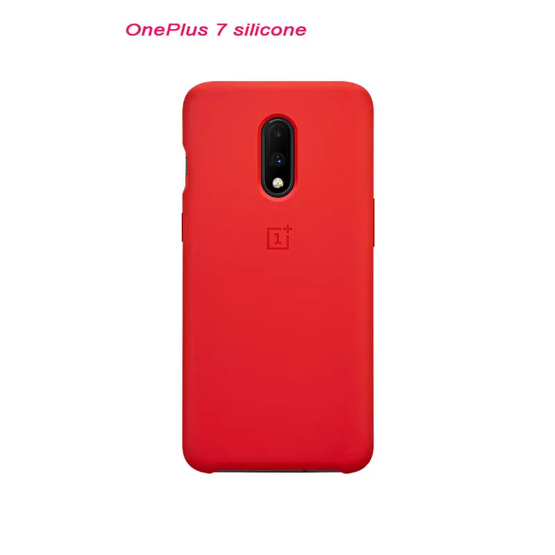 Oneplus 7 Официальный Oneplus 7/7 Pro Чехол на заднюю панель силиконовый песчаник нейлон Karbon бампер чехол Oneplus - Цвет: Oneplus 7