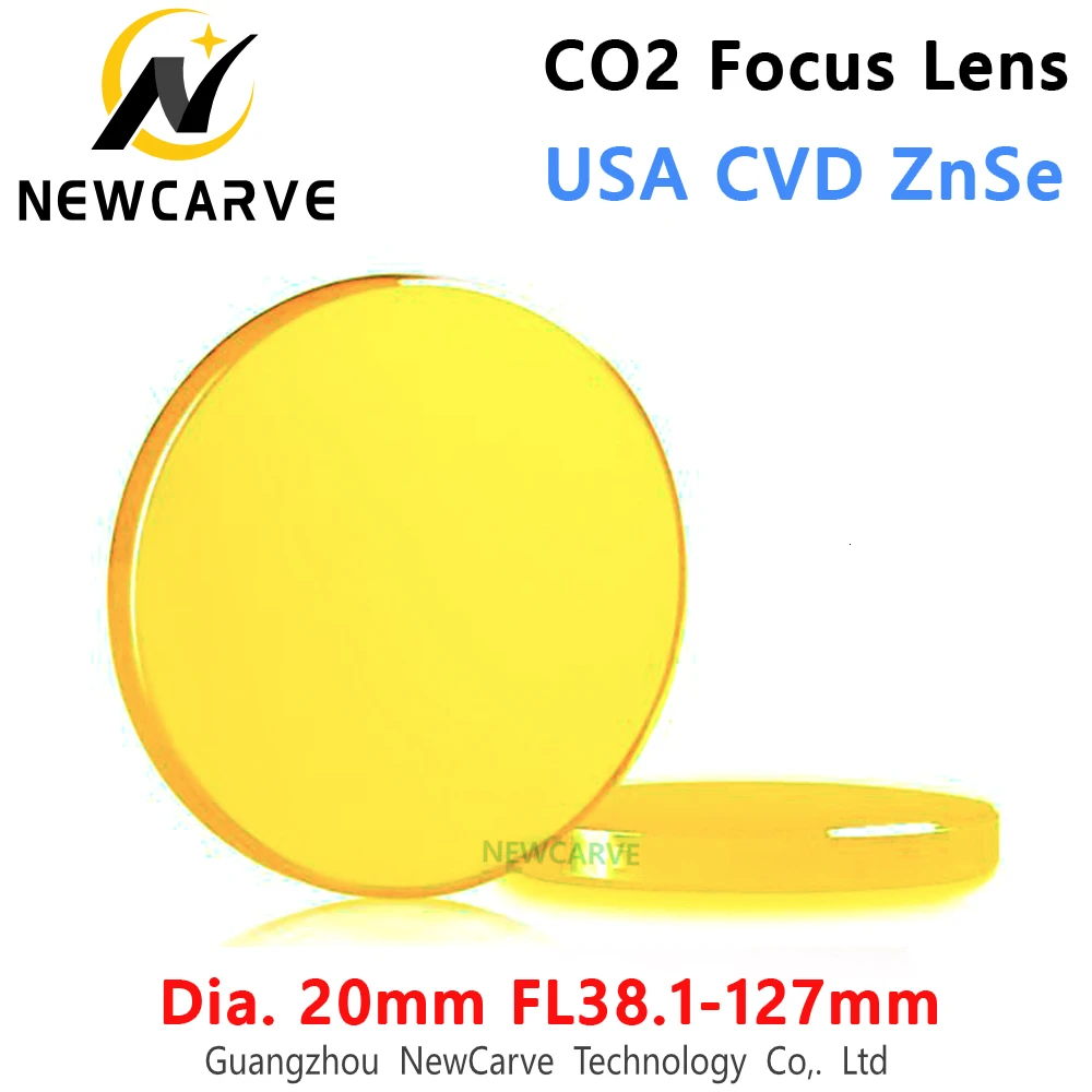 США CVD ZnSe CO2 фокус объектива Dia-20mm fl38 1-127 мм 1 5 &quot-5&quot для лазерной резки NEWCARVE |